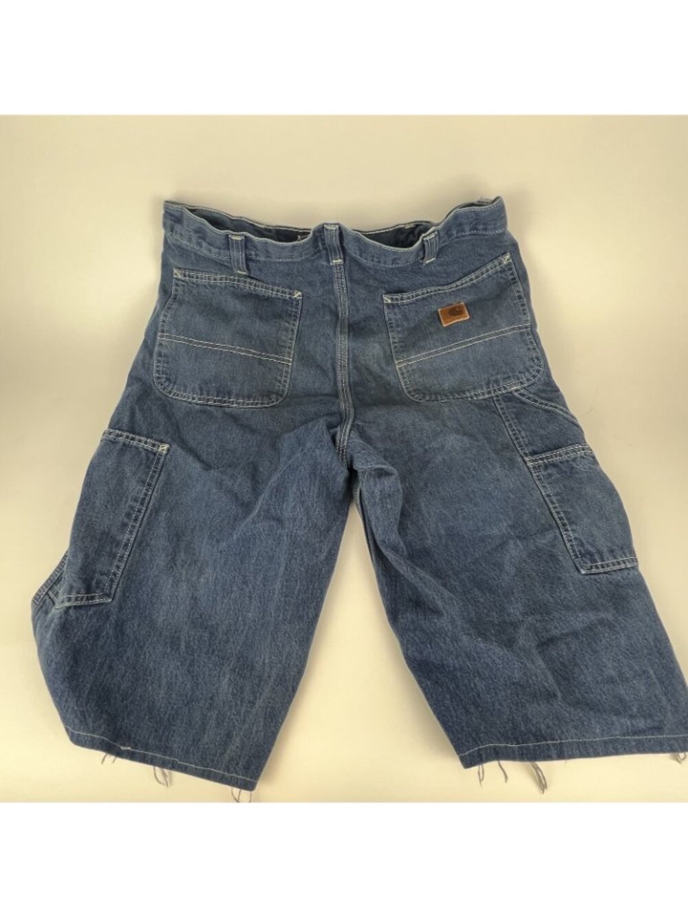 Carhartt Men’s 32” Cut-Off Denim Tool Shorts – Lot of 3 Pairs | Blue Utility - Picture 16 of 16